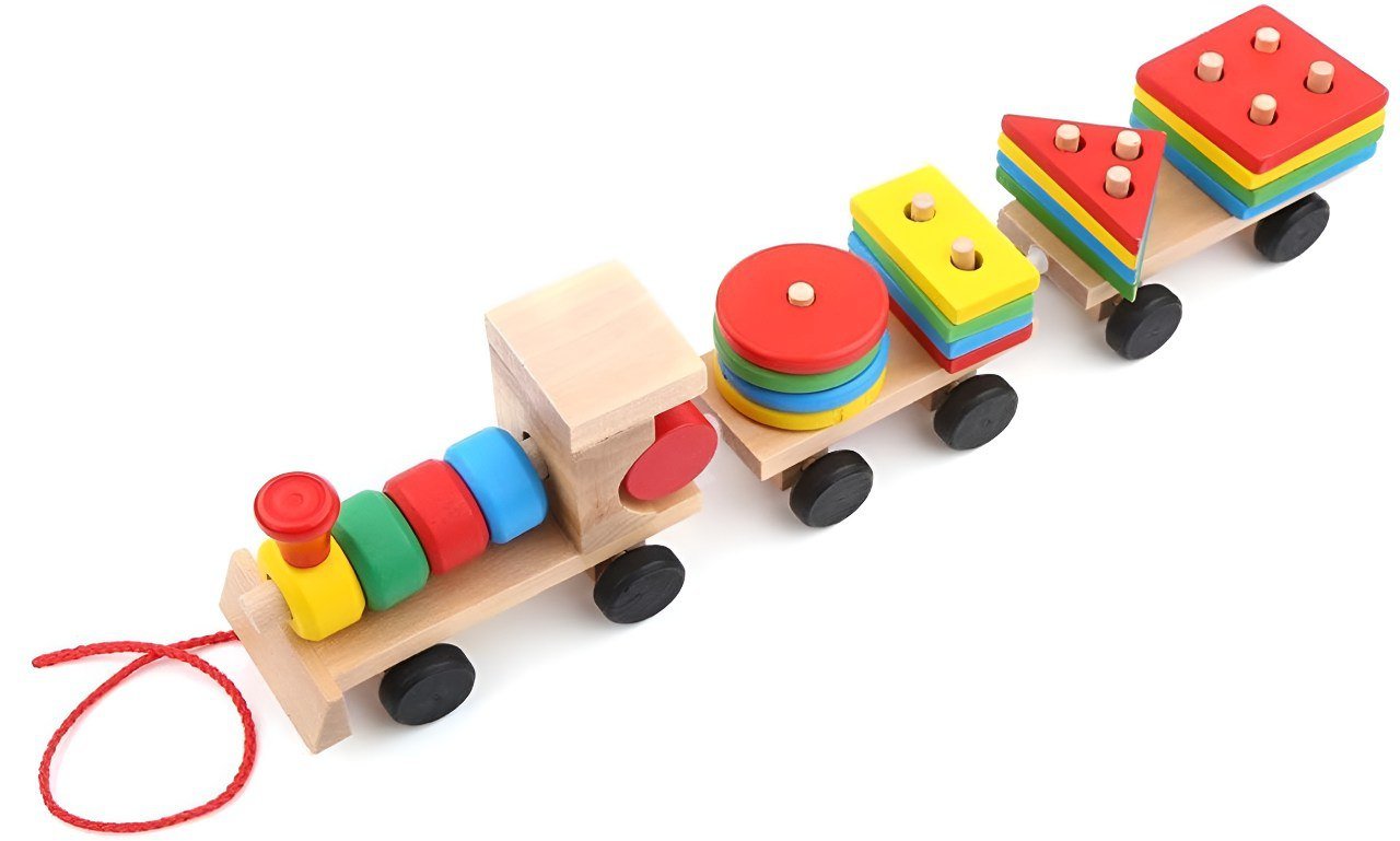قطار ترتيب الاشكال الهندسية - KIDSBOX