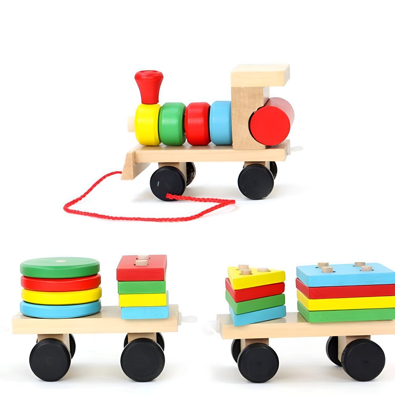 قطار ترتيب الاشكال الهندسية - KIDSBOX