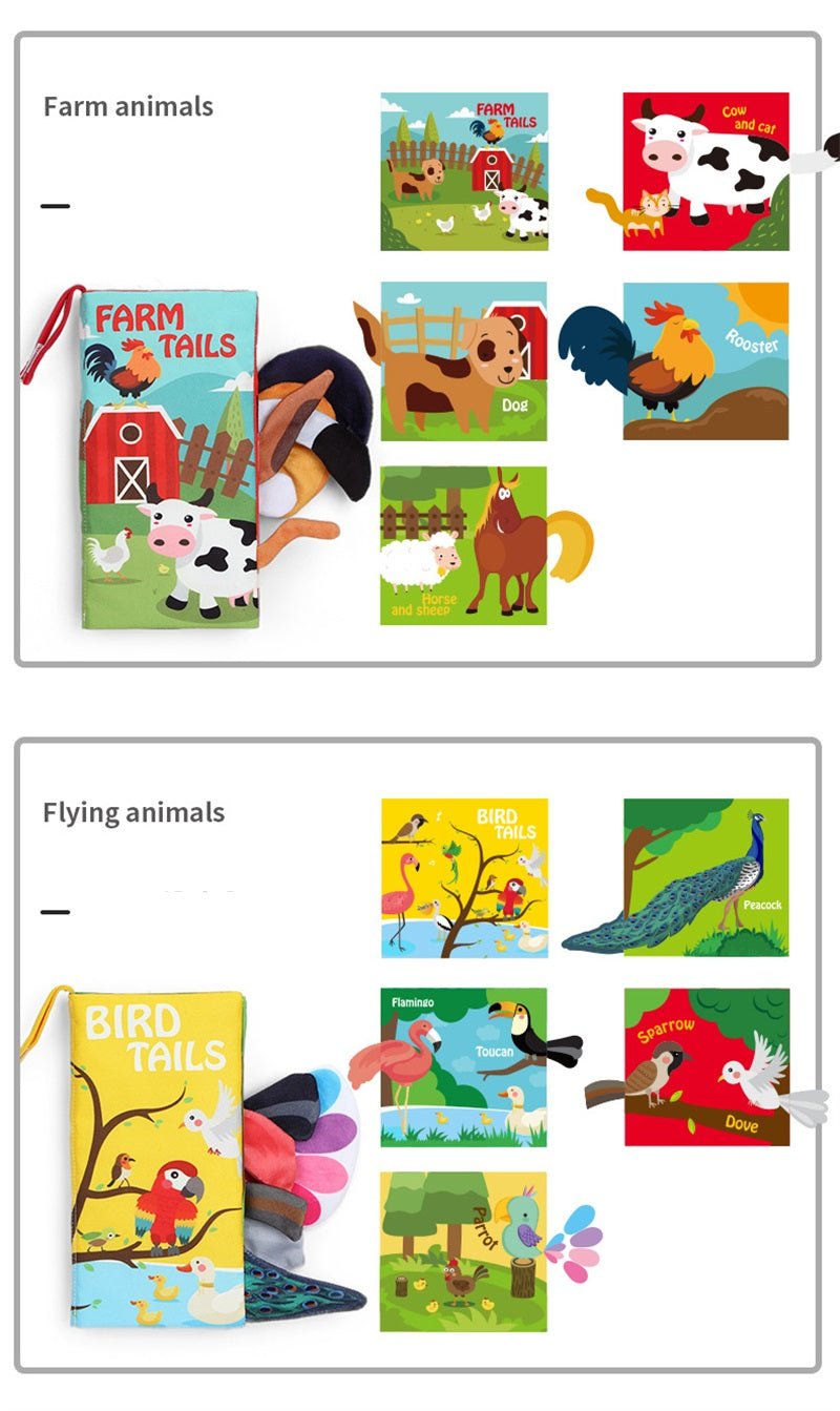 كتب قماش مميزة جدا بملامس حسية و عضاضة - KIDSBOX
