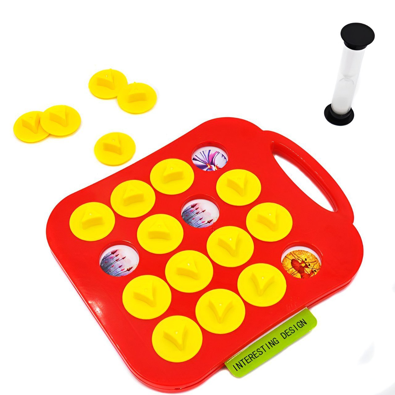 لعبة الذاكرة ومطابقة الاشكال مع ساعة رملية - KIDSBOX