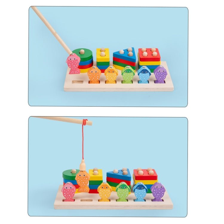 لعبة بازل تطابق الأشكال وصيد سمك - KIDSBOX