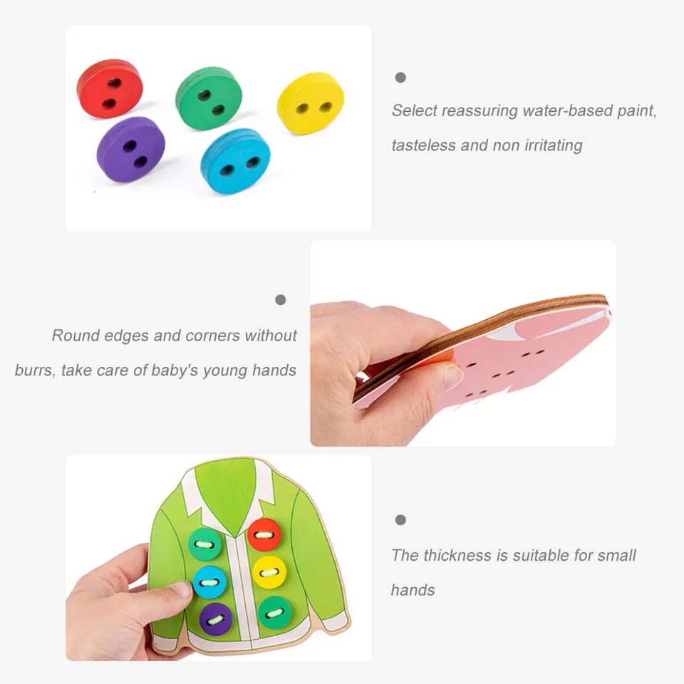 لعبة خياطة الأزرار على الملابس - KIDSBOX