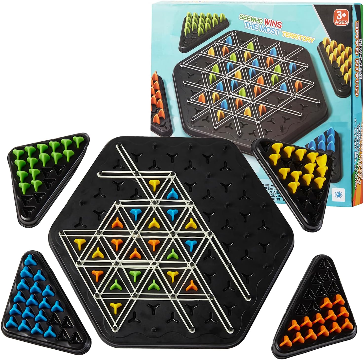 لعبة شطرنج المثلثات - KIDSBOX
