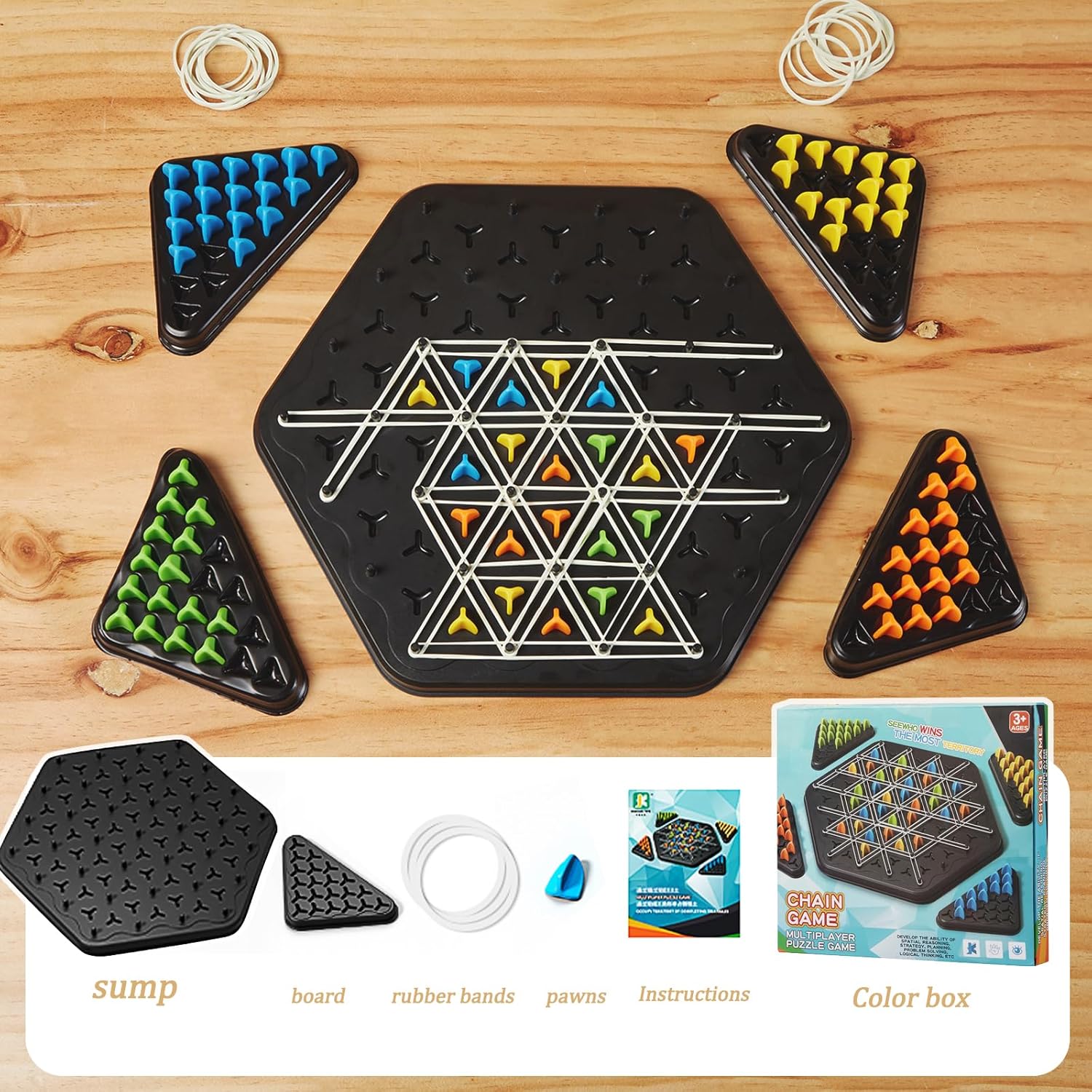 لعبة شطرنج المثلثات - KIDSBOX
