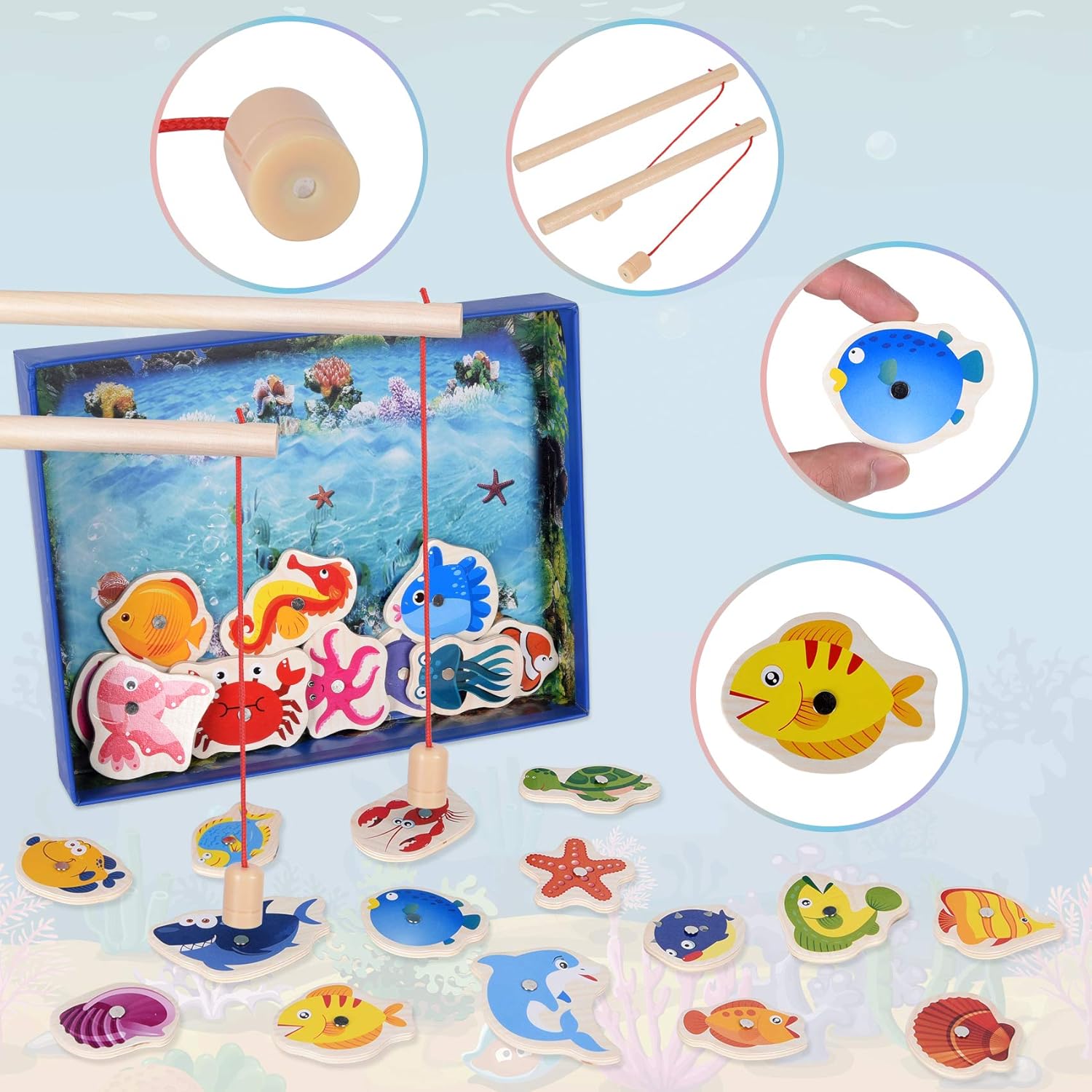 لعبة صيد الأسماك المغناطيسية - KIDSBOX