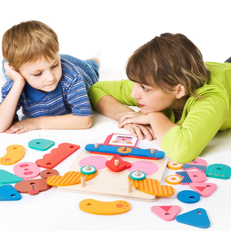 لعبة تانجرام الحيوانات ملون - KIDSBOX