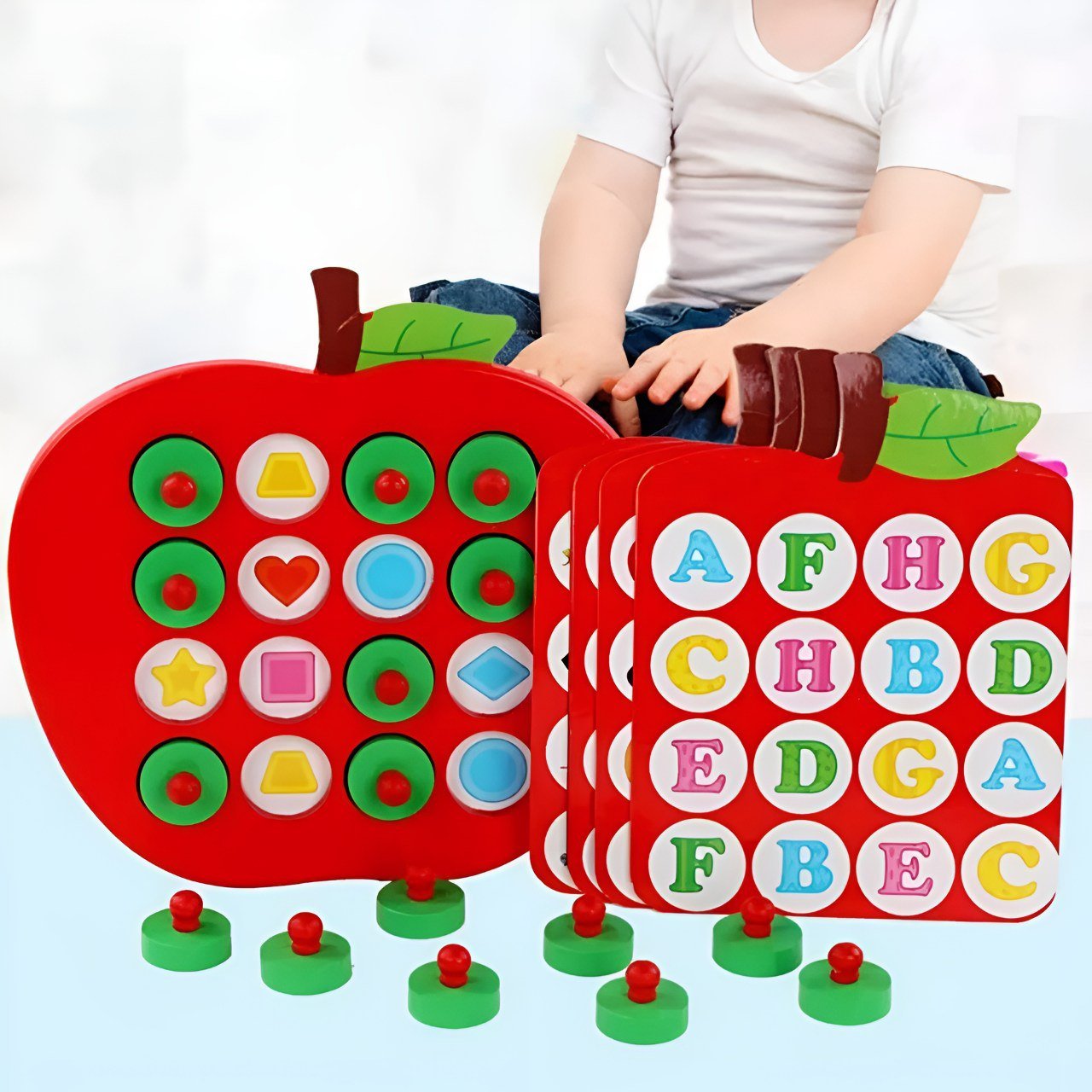 لعبة تحدي الذاكرة والتركيز الخشبية - KIDSBOX
