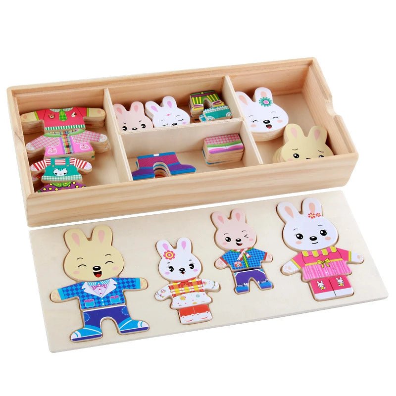 لعبة تلبيس الارنوب ومعرفة المشاعر - KIDSBOX