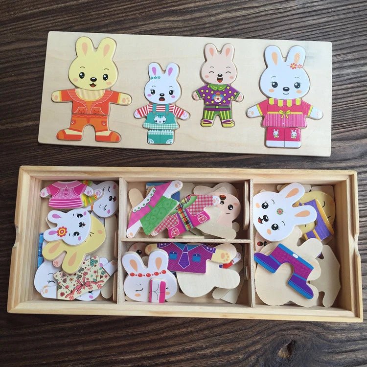 لعبة تلبيس الارنوب ومعرفة المشاعر - KIDSBOX