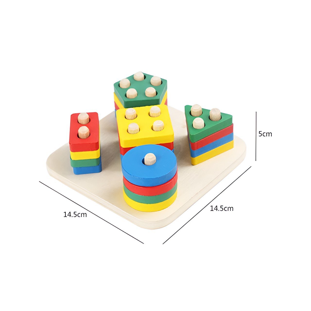 لعبة ترتيب الأشكال الهندسية - KIDSBOX