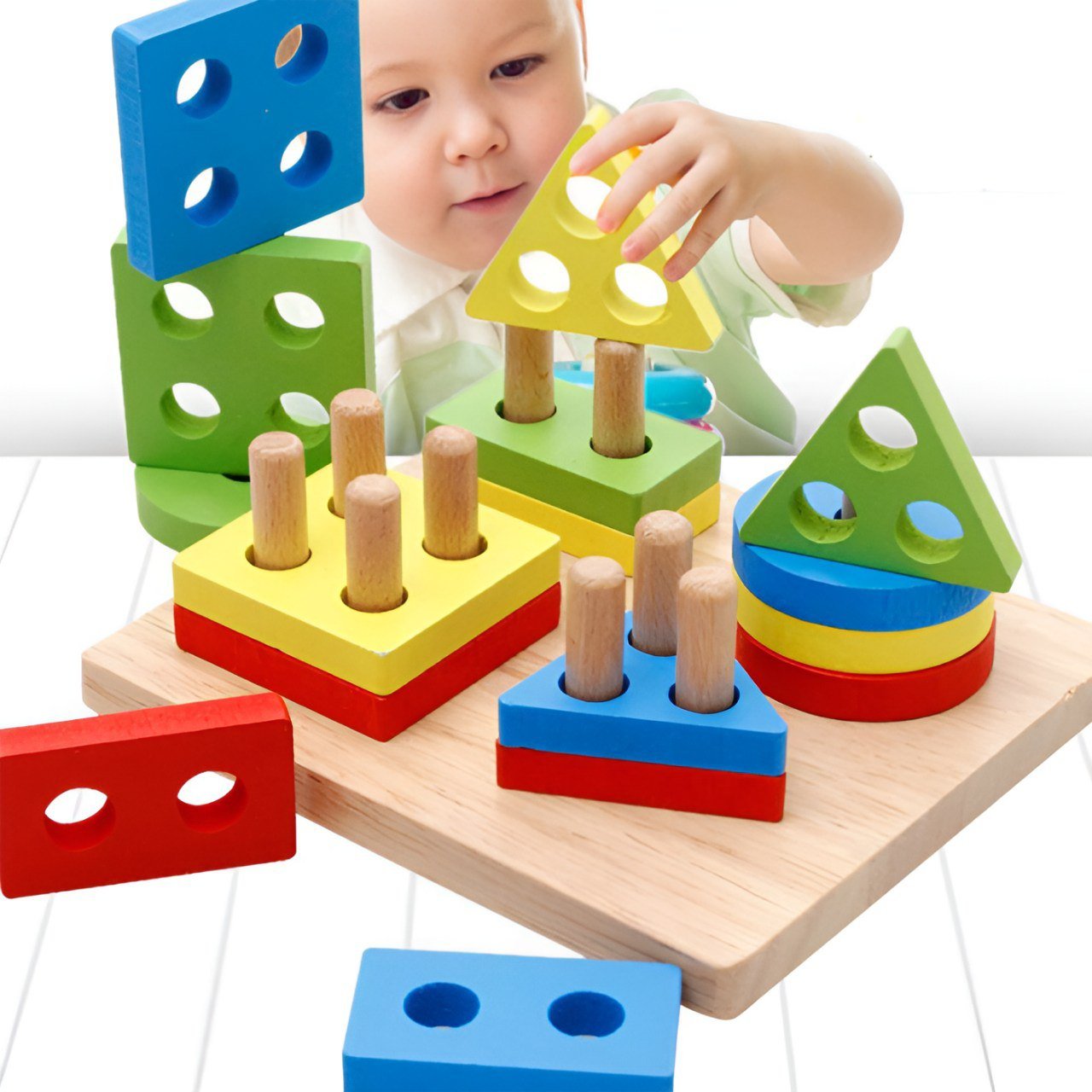 لعبة ترتيب الأشكال الهندسية - KIDSBOX