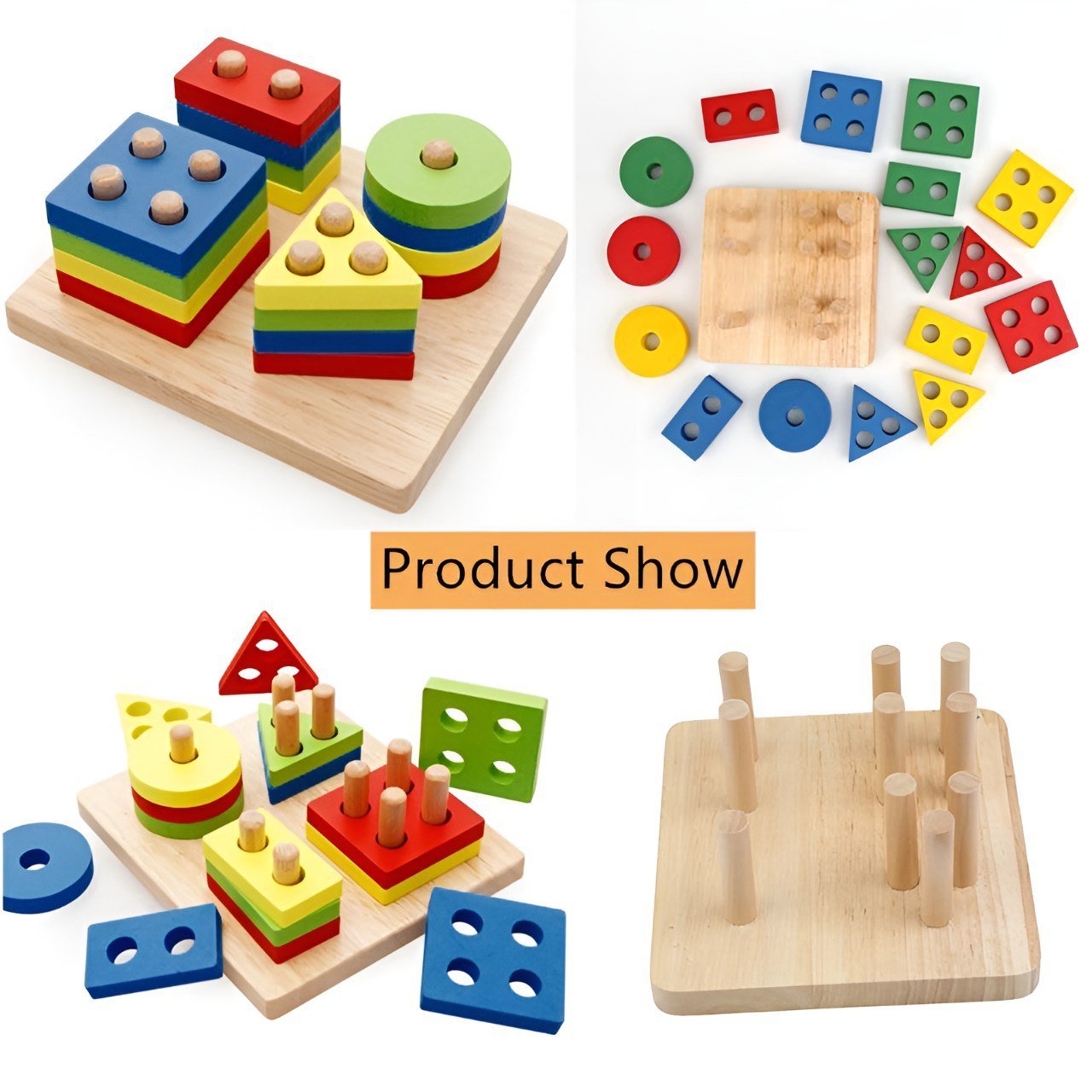 لعبة ترتيب الأشكال الهندسية - KIDSBOX