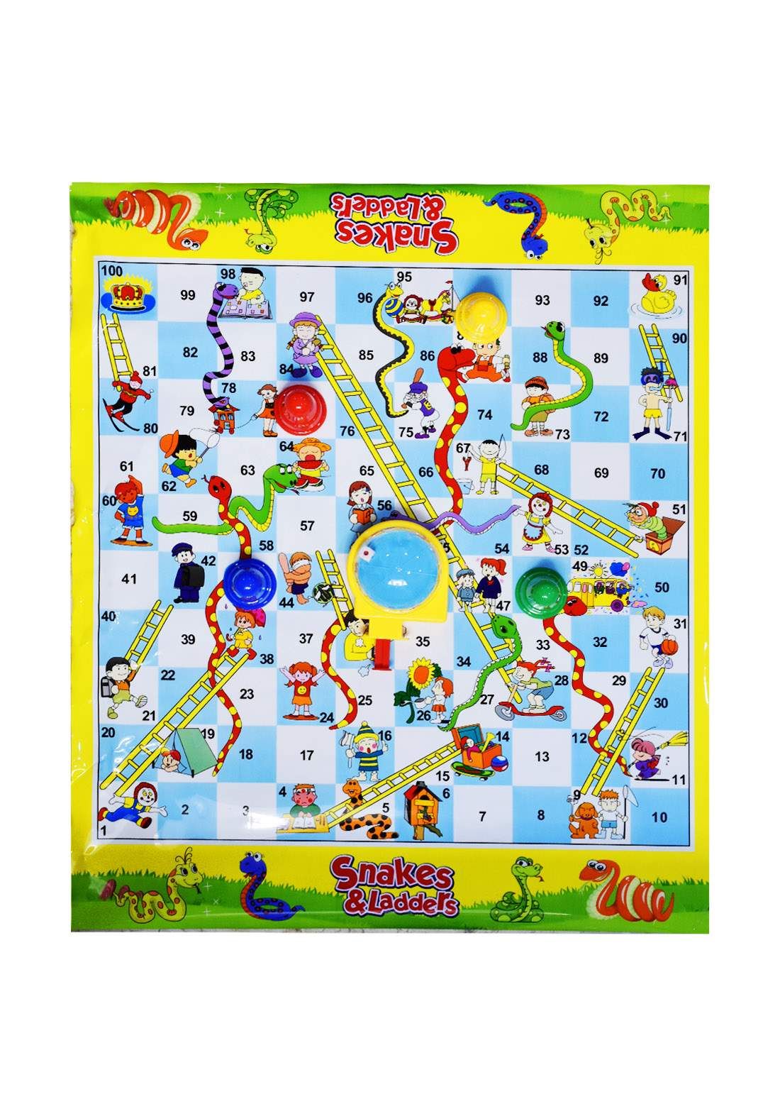 لوحة العاب السلم والثعبان - KIDSBOX