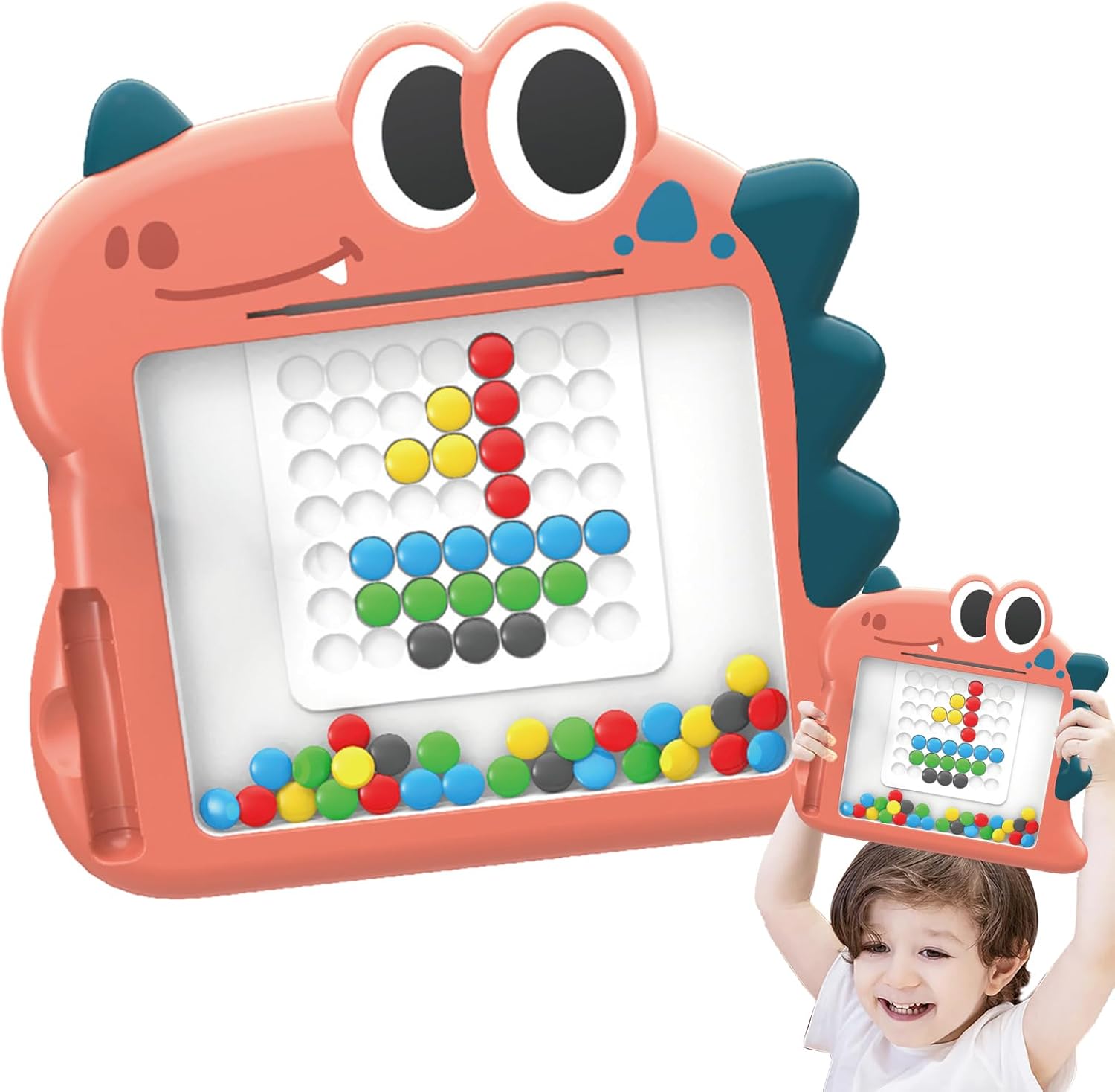 لوحة رسم مغناطيسية (زهري) - KIDSBOX