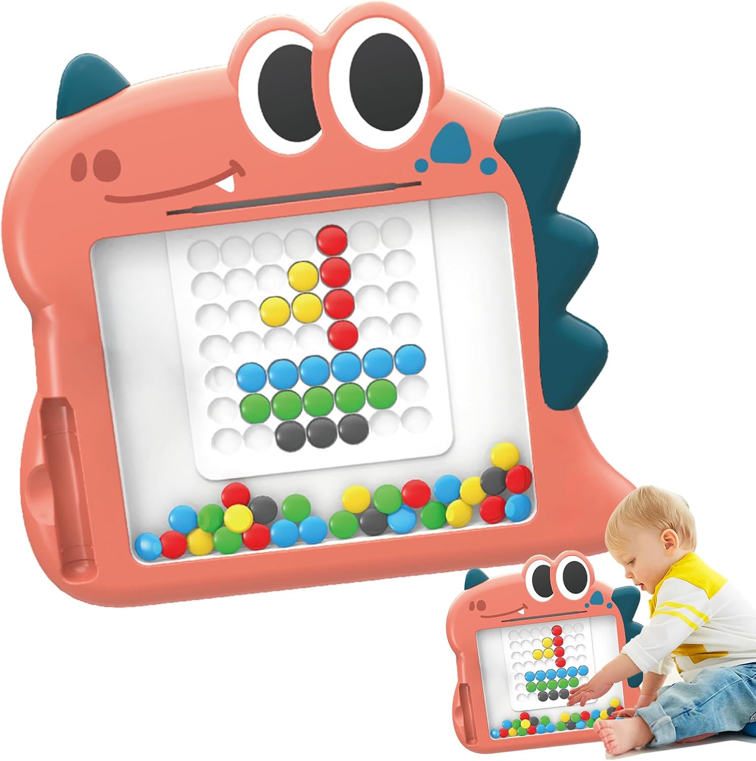 لوحة رسم مغناطيسية (زهري) - KIDSBOX