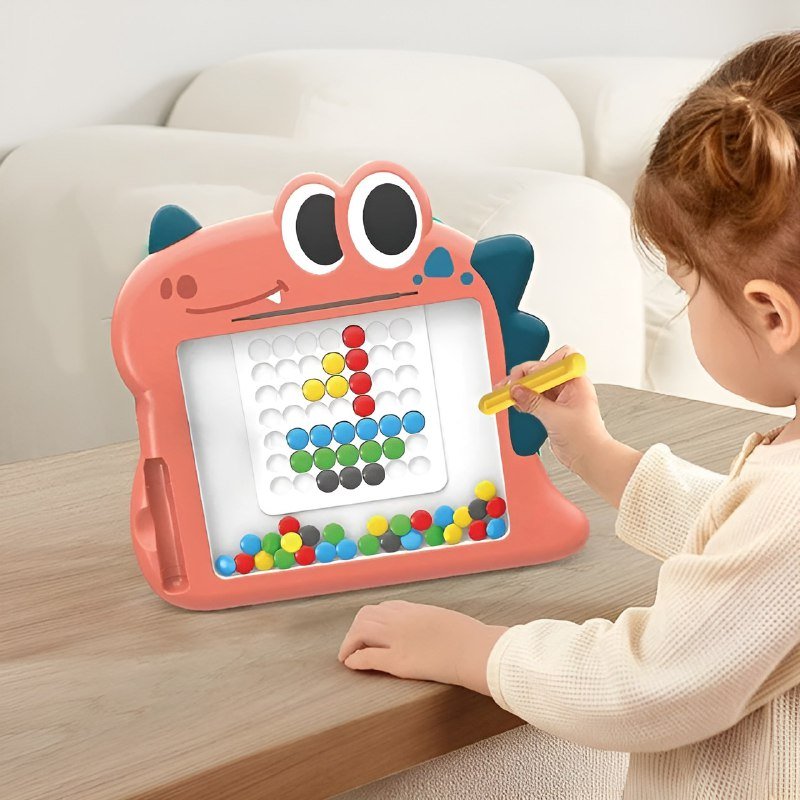 لوحة رسم مغناطيسية (زهري) - KIDSBOX