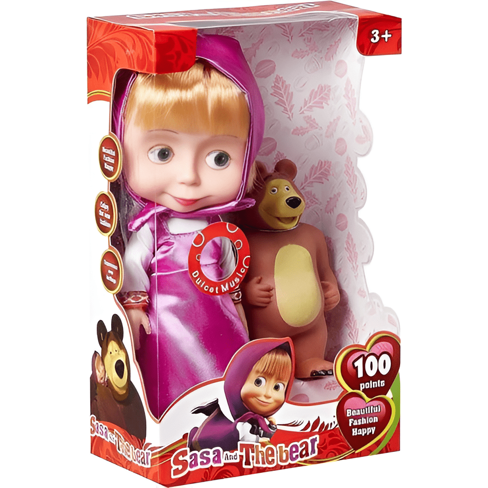 ماشا والدب - لون بنفسجي - KIDSBOX