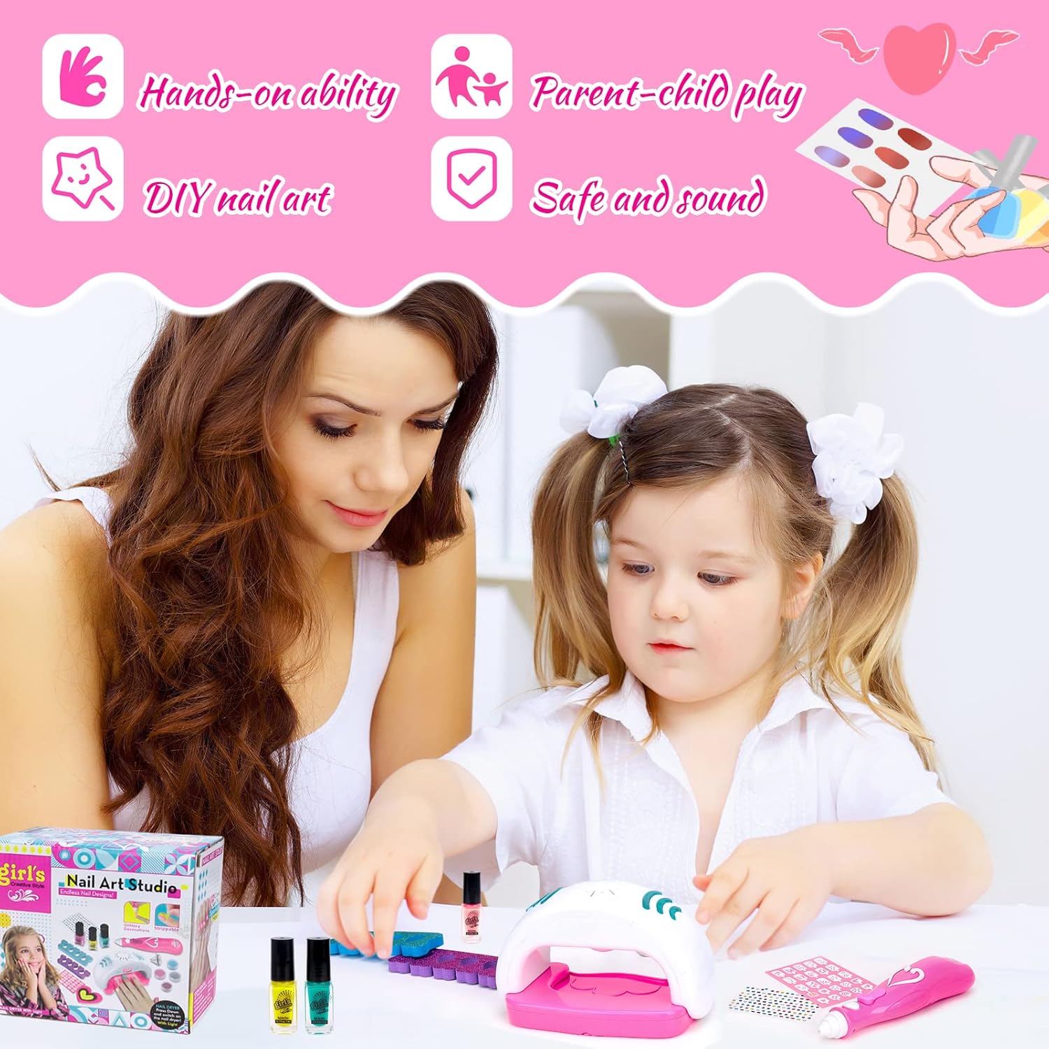 مجموعة العناية بالأظافر 14 قطعة - KIDSBOX