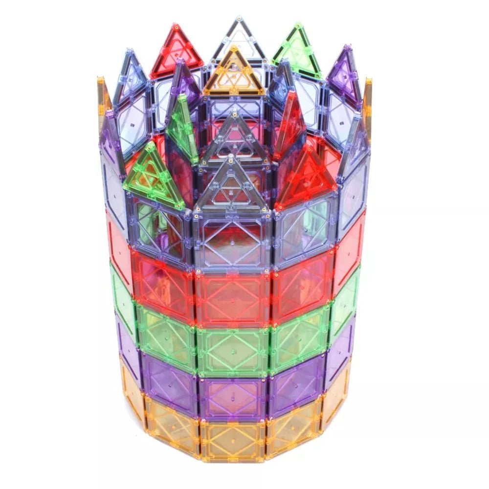 مجموعة البناء المغناطيسية 120 قطعة (حجم 7.5 سم) - KIDSBOX
