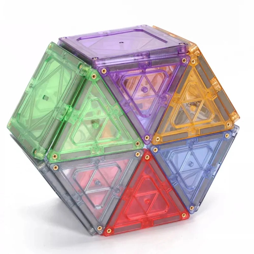 مجموعة البناء المغناطيسية 120 قطعة (حجم 7.5 سم) - KIDSBOX