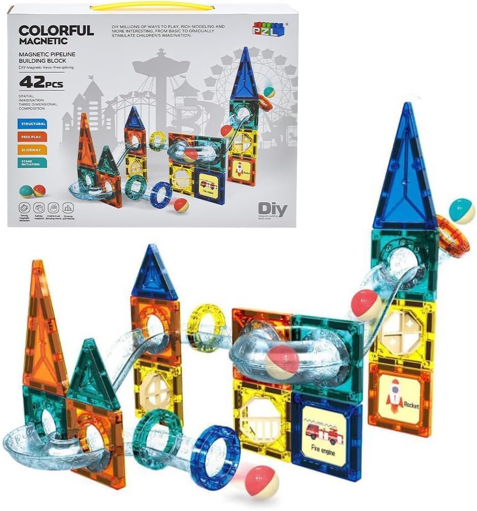 مجموعة البناء المغناطيسية 42قطعة - KIDSBOX
