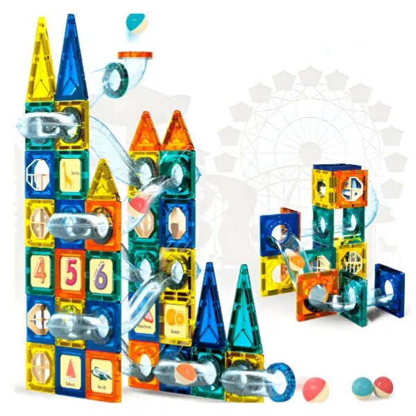 مجموعة البناء المغناطيسية 73 قطعة - KIDSBOX