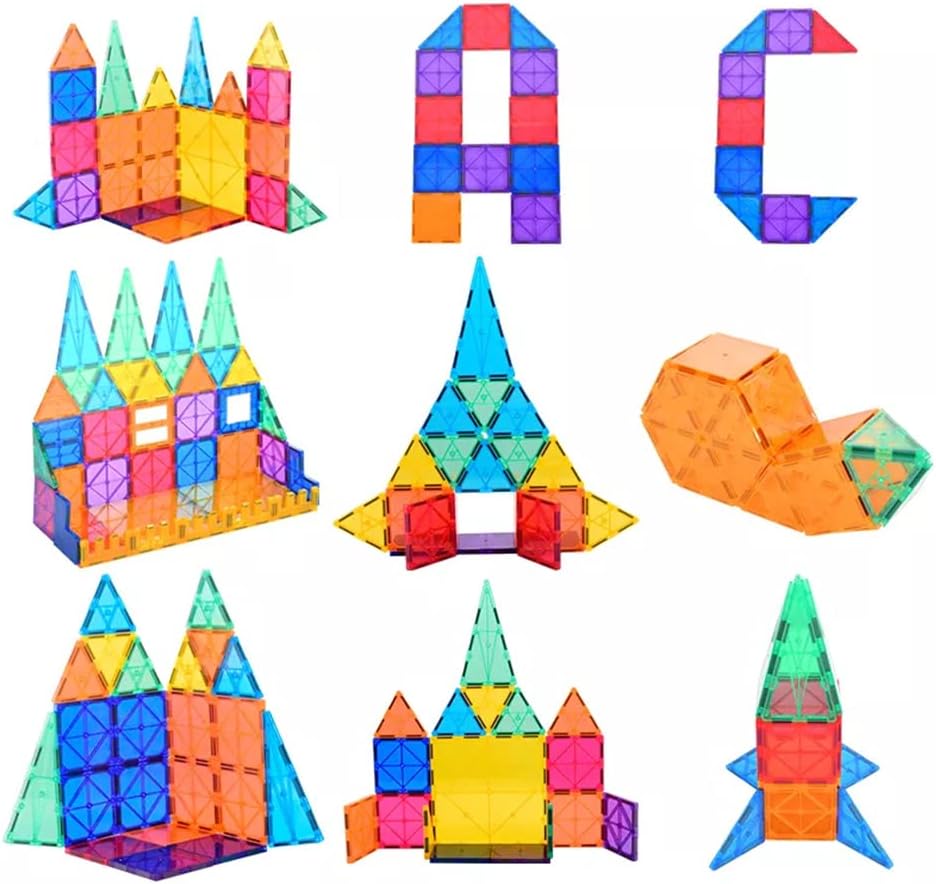 مجموعة البناء المغناطيسية 78 قطعة (حجم 7.5 سم) - KIDSBOX