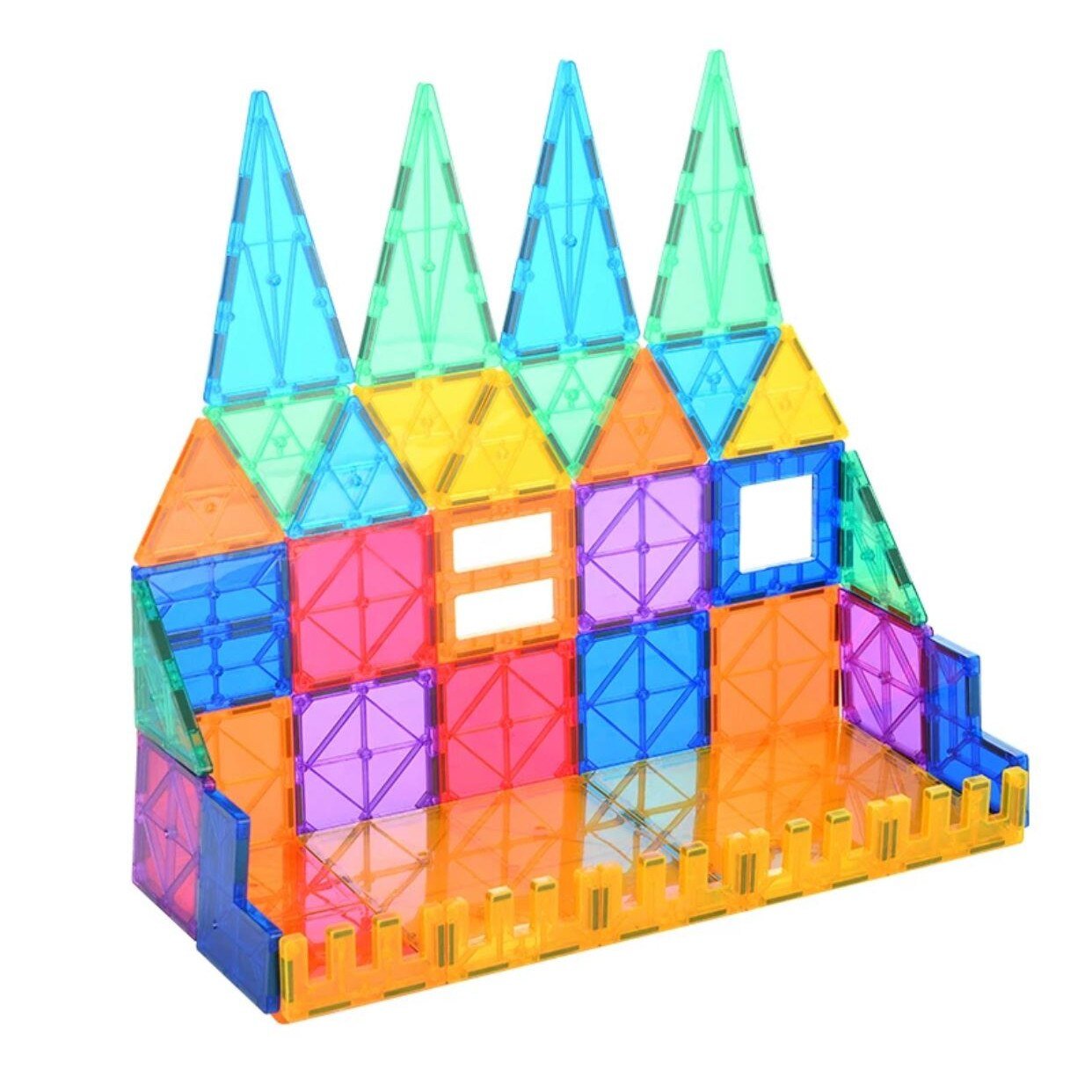 مجموعة البناء المغناطيسية 78 قطعة (حجم 7.5 سم) - KIDSBOX