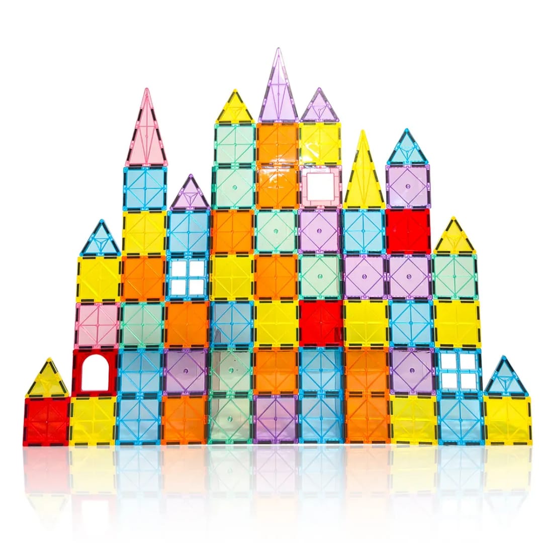 مجموعة البناء المغناطيسية 94 قطعة (حجم 5.5 سم) - KIDSBOX