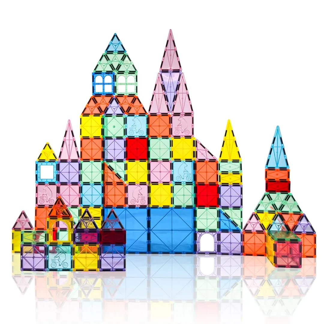 مجموعة البناء المغناطيسية 94 قطعة (حجم 5.5 سم) - KIDSBOX