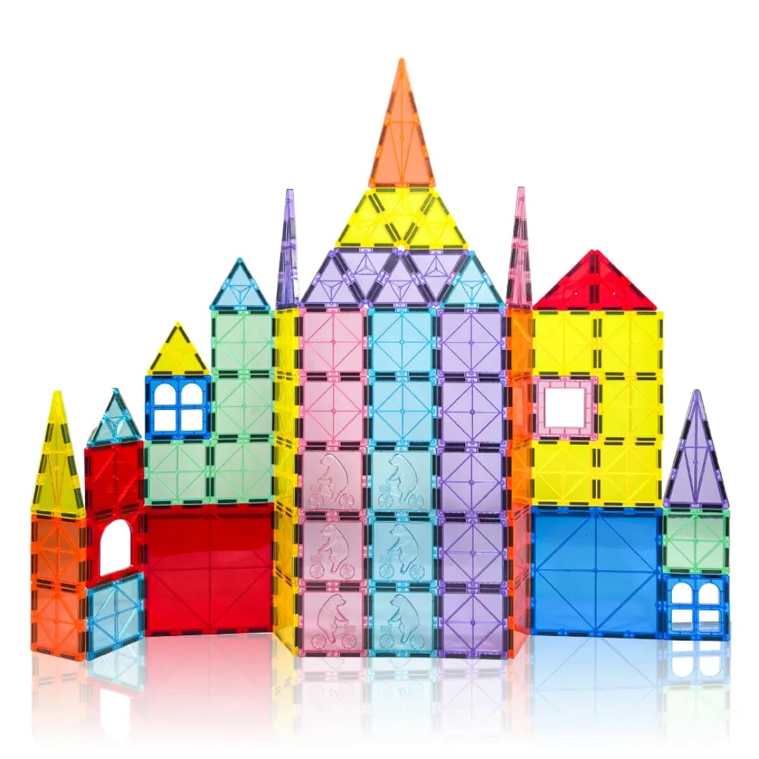 مجموعة البناء المغناطيسية 94 قطعة (حجم 5.5 سم) - KIDSBOX