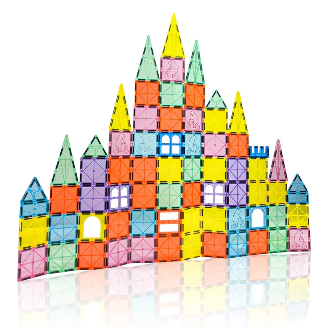 مجموعة البناء المغناطيسية 94 قطعة (حجم 5.5 سم) - KIDSBOX
