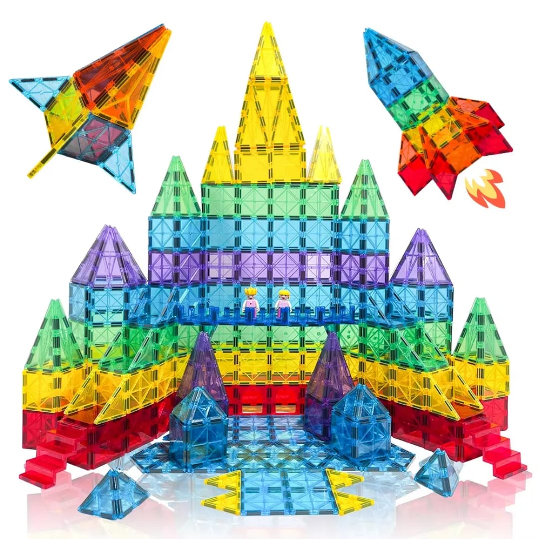 مجموعة البناء المغناطيسية 94 قطعة (حجم 5.5 سم) - KIDSBOX
