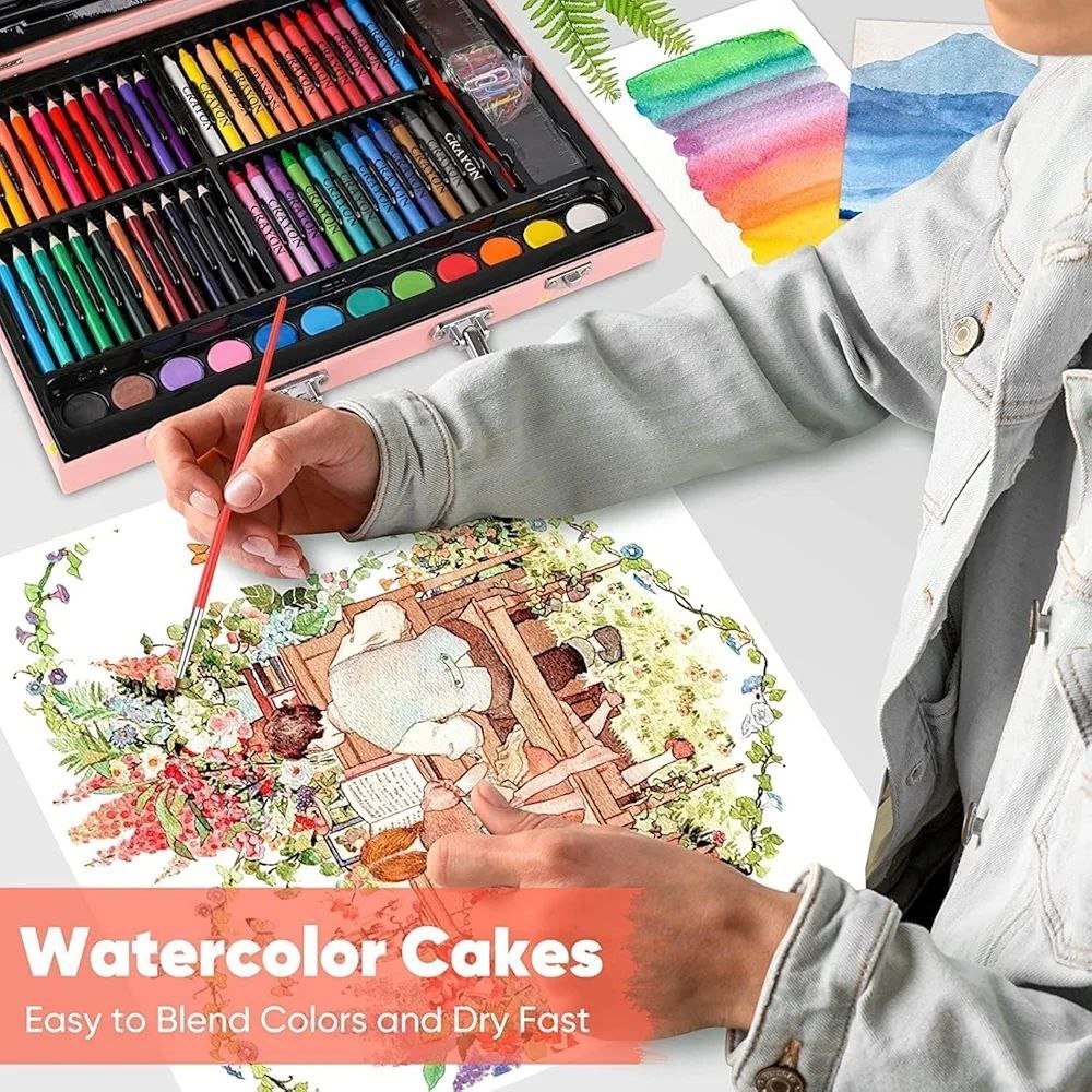 مجموعة الرسم والتلوين (الفضاء) 145 قطعة - KIDSBOX