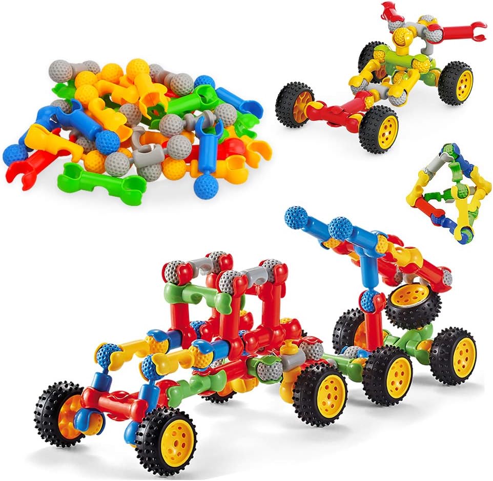 مجموعة بناء مفصلية 56 قطعة - KIDSBOX