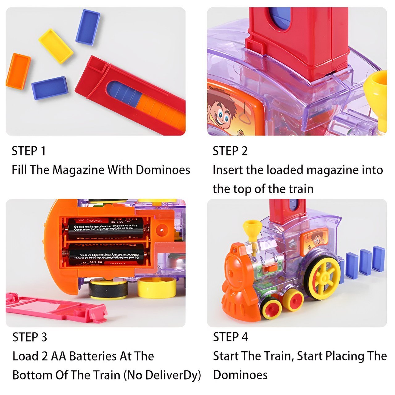 مجموعة قطار دومينو - KIDSBOX