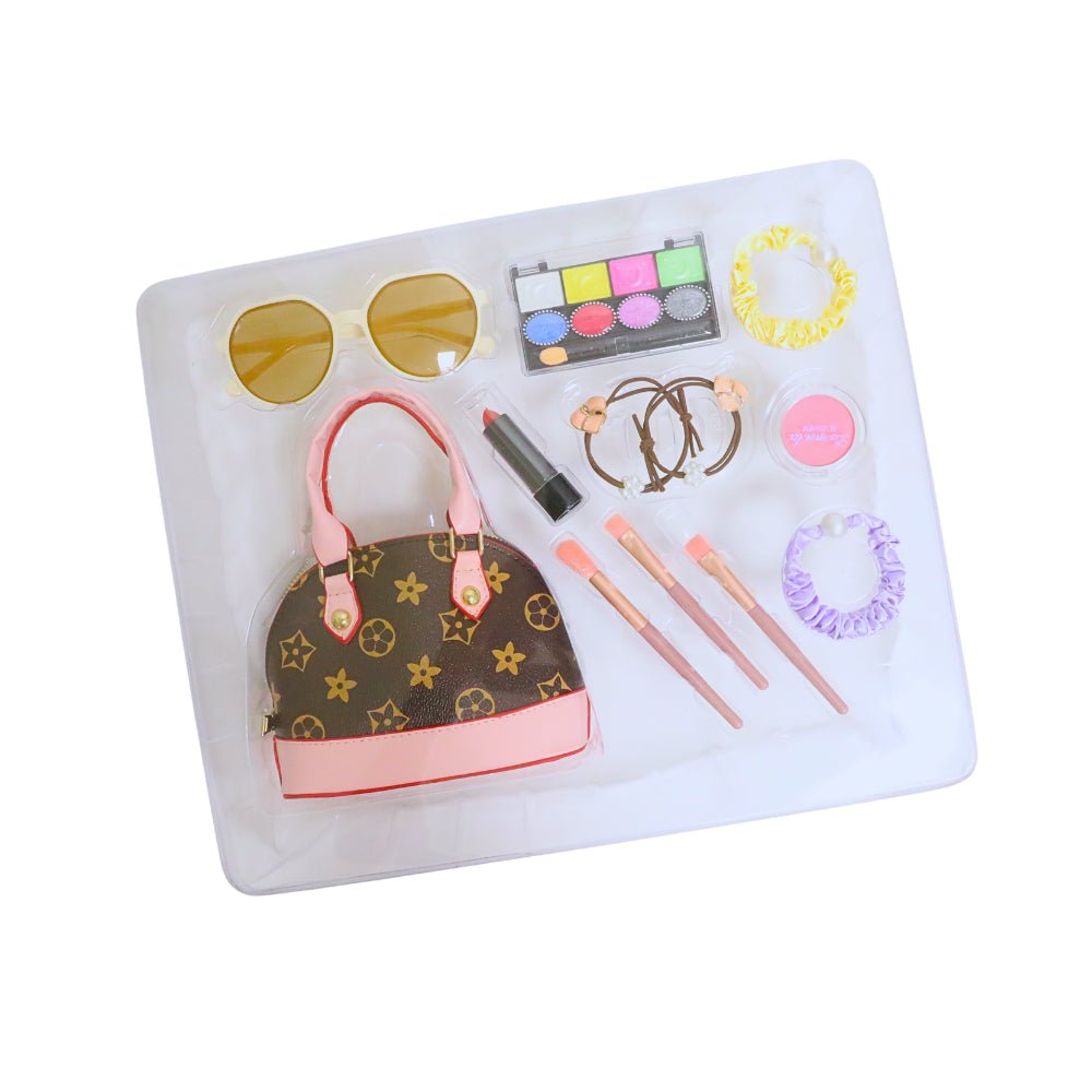 مجموعة مكياج للأطفال بحقيبة يد فاخرة - KIDSBOX