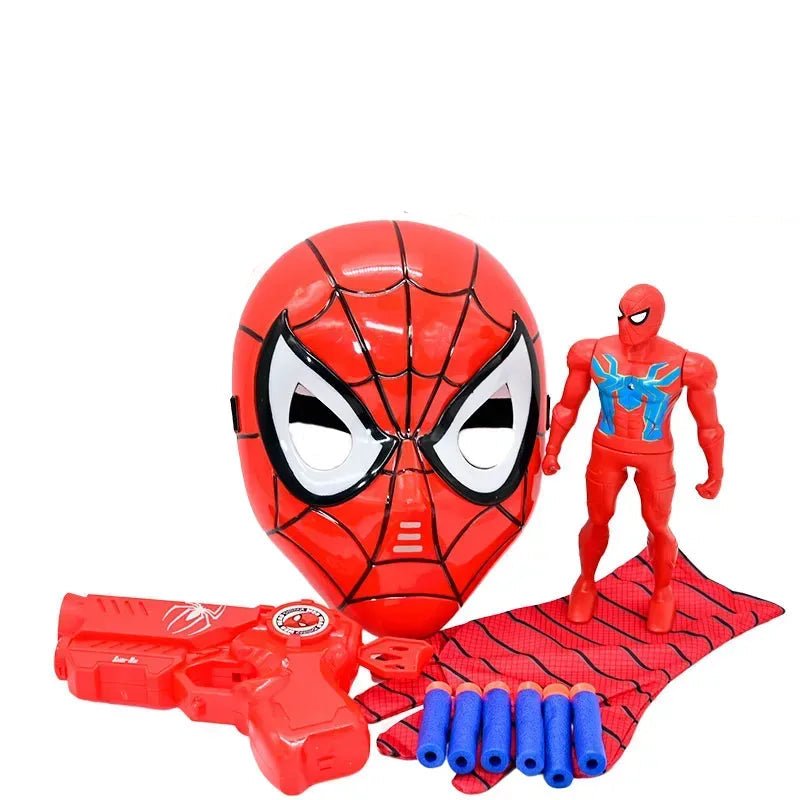 مجموعة تمثال سبايدرمان ماسك ومسدس - KIDSBOX