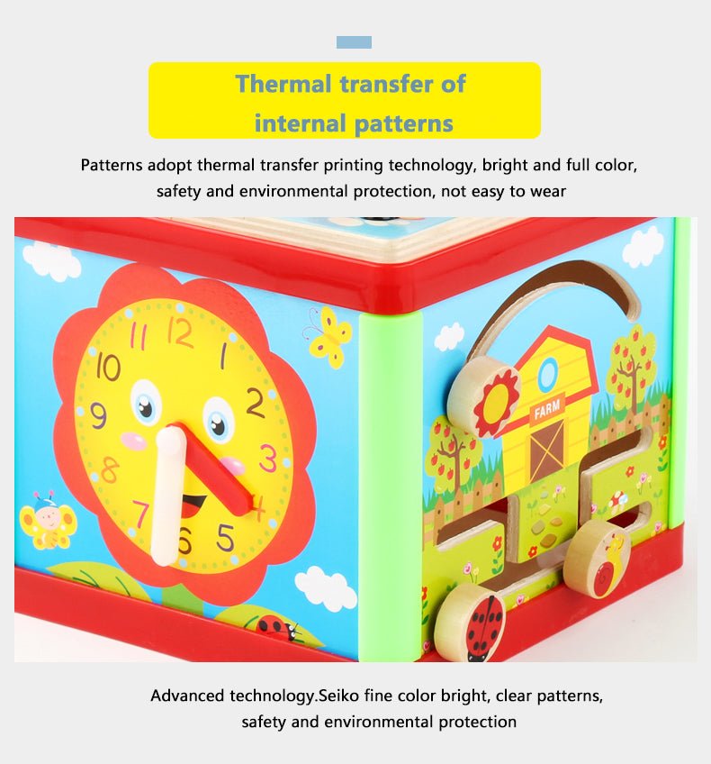 مكعب هندسي متعدد الأفكار 5*1 - KIDSBOX