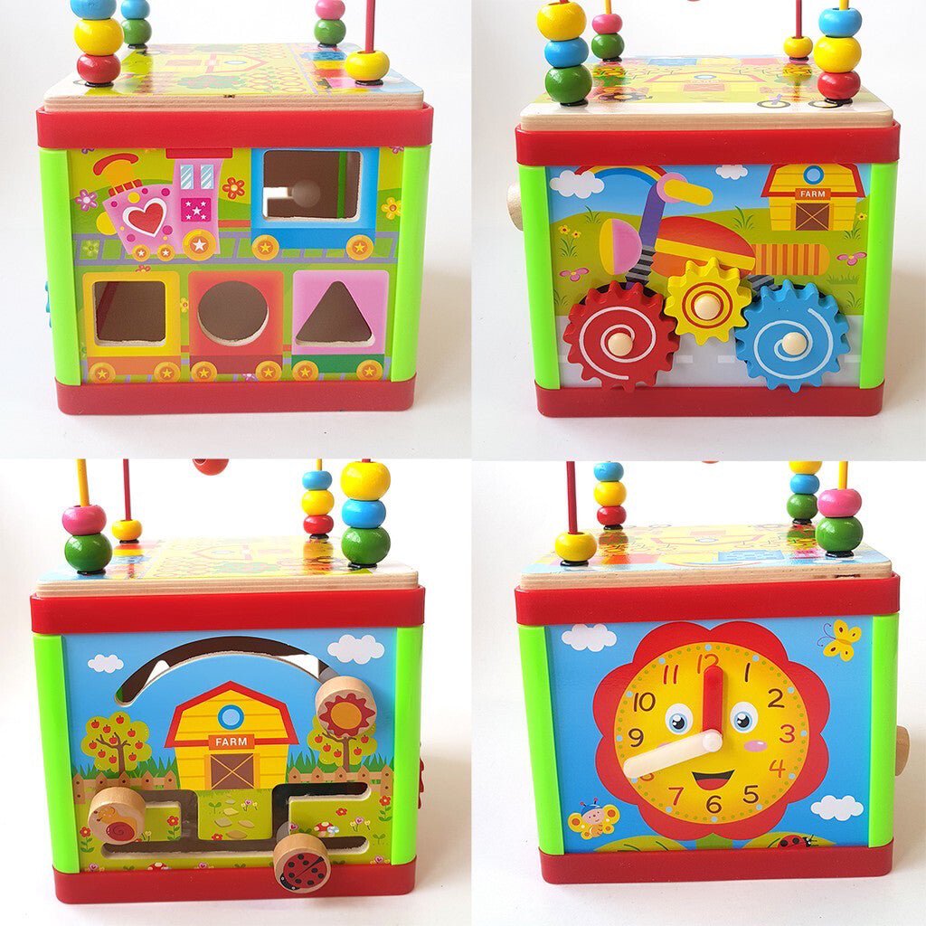 مكعب هندسي متعدد الأفكار 5*1 - KIDSBOX