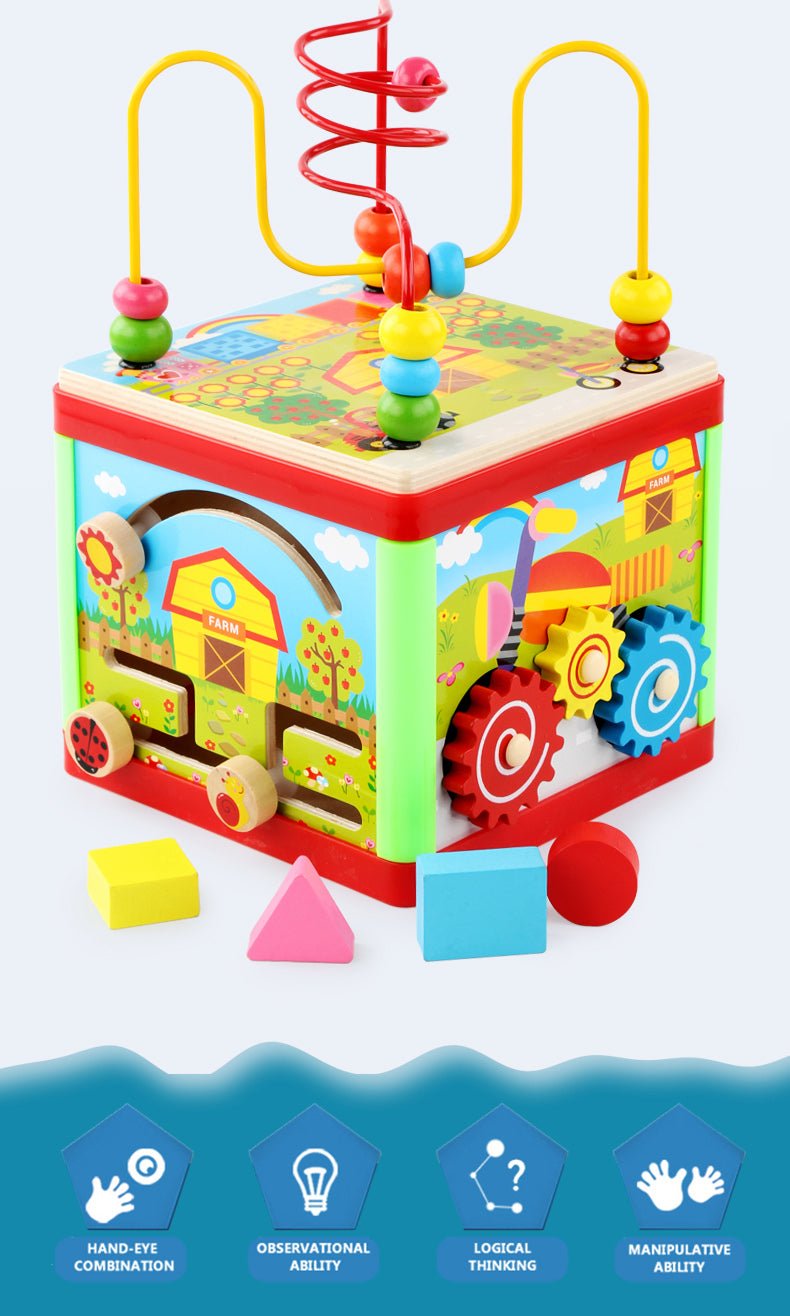 مكعب هندسي متعدد الأفكار 5*1 - KIDSBOX