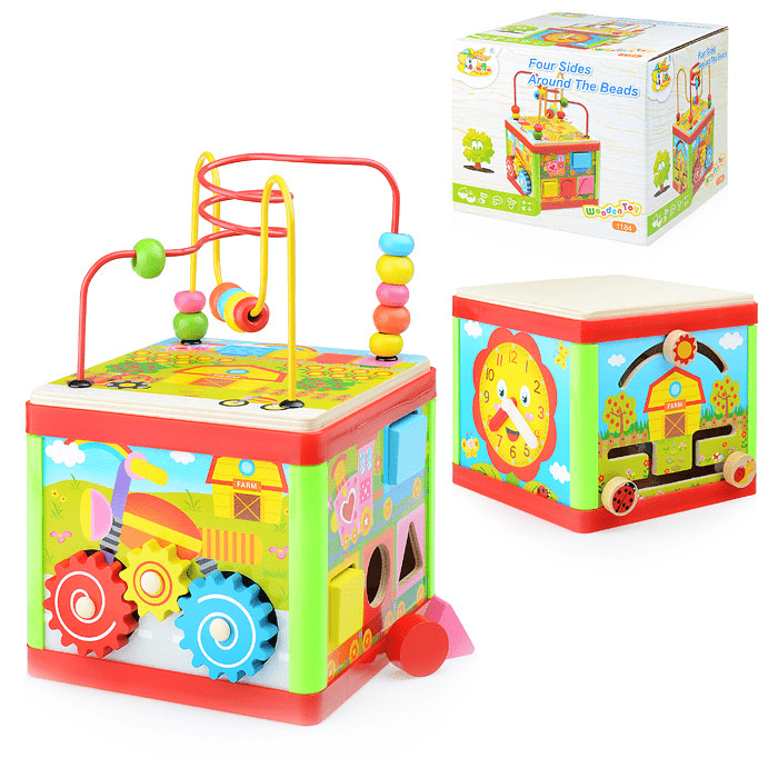 مكعب هندسي متعدد الأفكار 5*1 - KIDSBOX