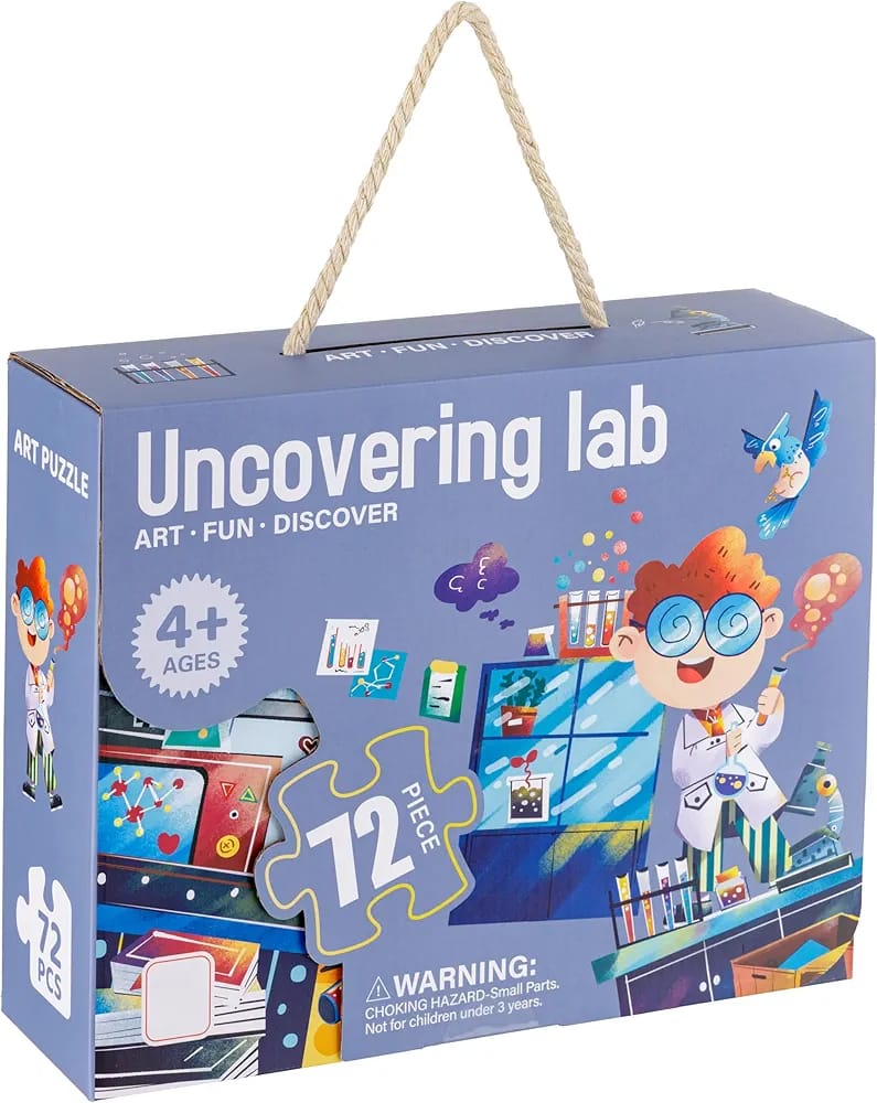 (مختبر) حقيبة بازل 72 قطعة حجم كبير - KIDSBOX