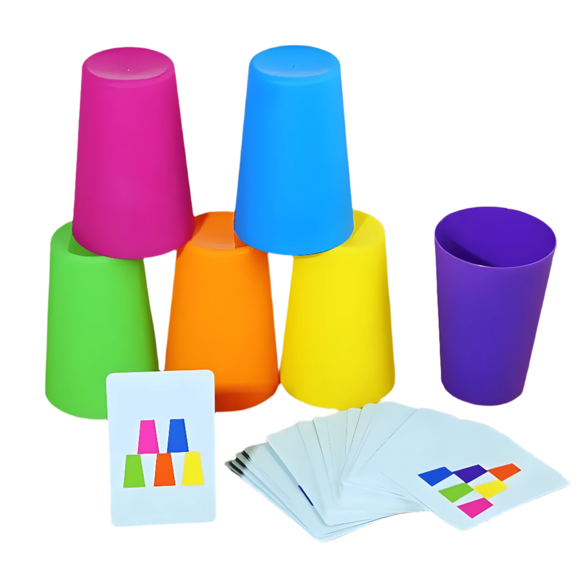 مطابقة الأكواب الملونة - KIDSBOX