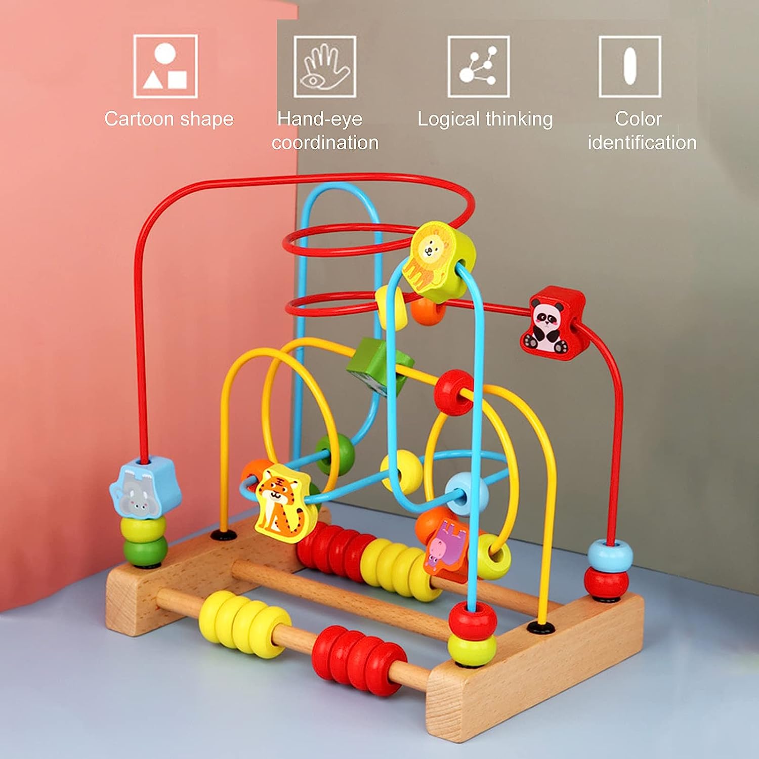 متاهة السلك والخرز الحجم الكبير - KIDSBOX