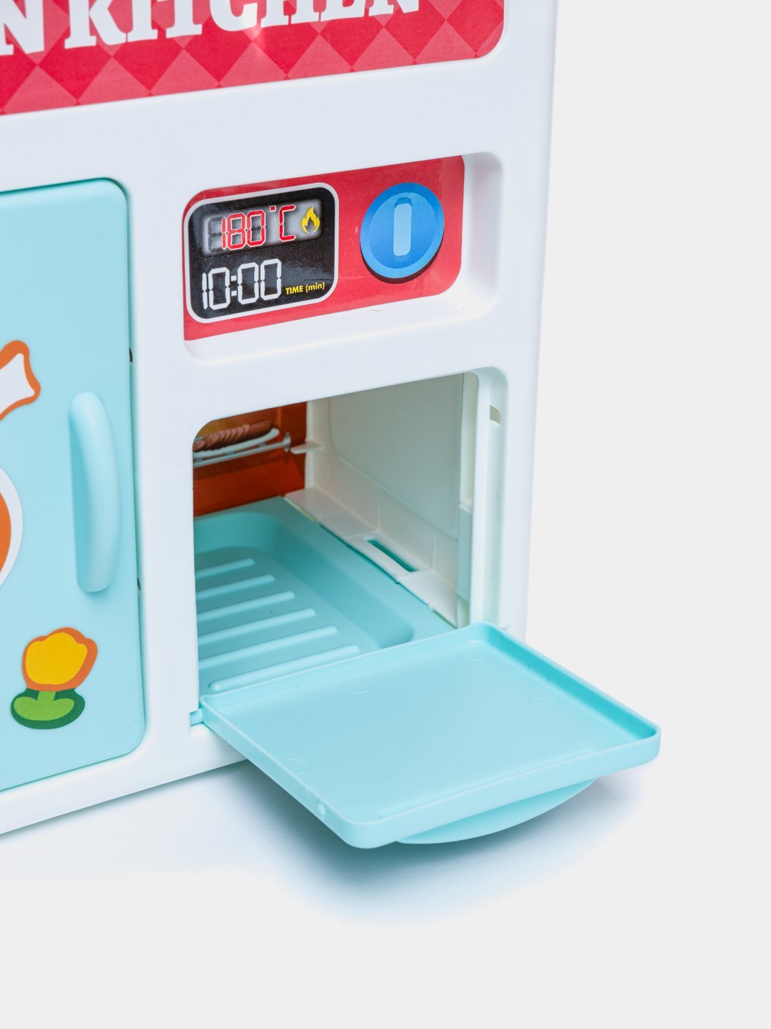 مطبخ الطهي التفاعلي 39 قطعة - زهري - KIDSBOX
