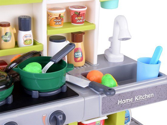 مطبخ للأطفال بأصوات وإضاءة - لون أخضر - KIDSBOX