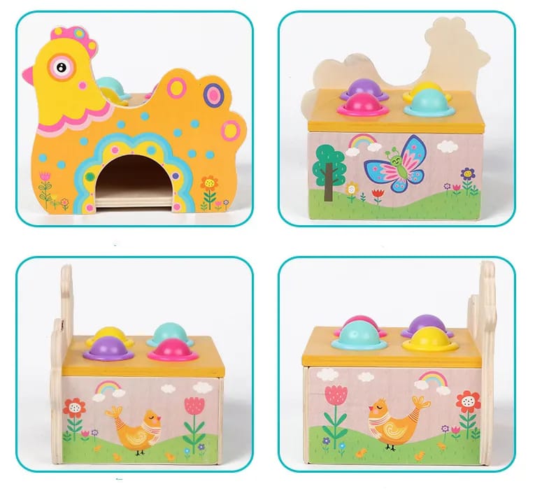 مطرقة الدجاجة المرحة - KIDSBOX