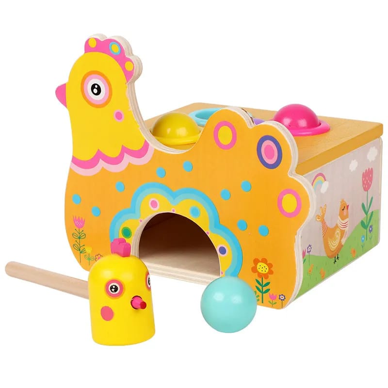 مطرقة الدجاجة المرحة - KIDSBOX