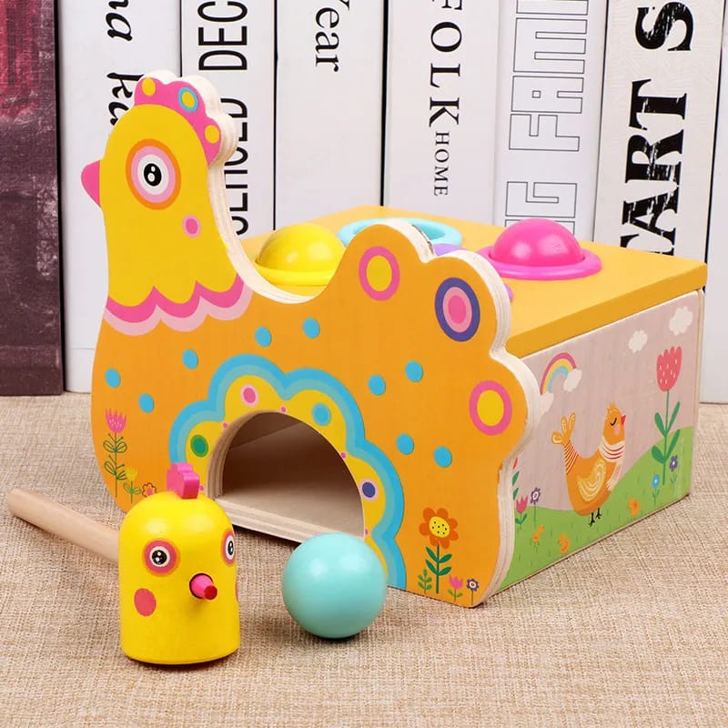مطرقة الدجاجة المرحة - KIDSBOX